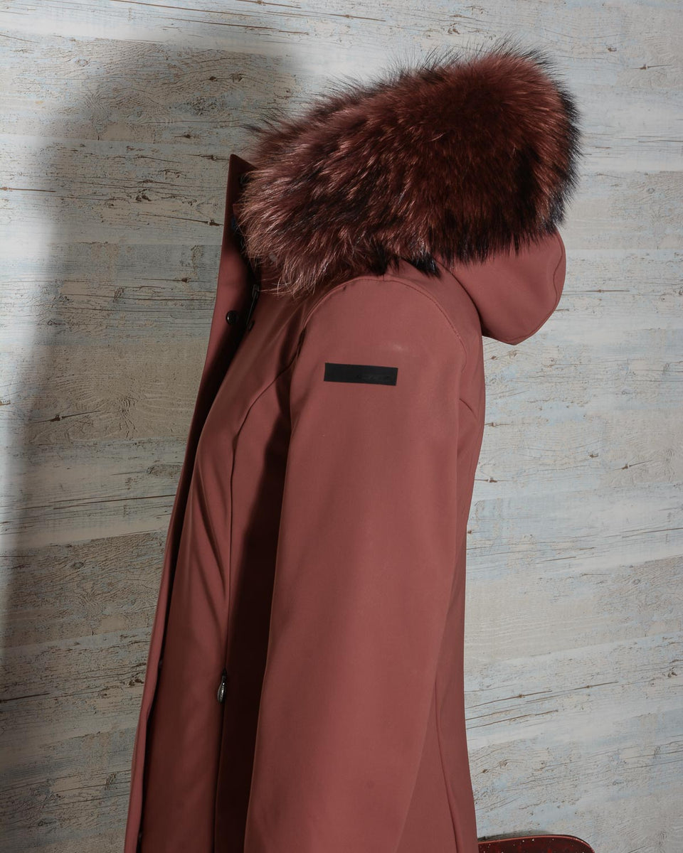 Giaccone donna rosso online