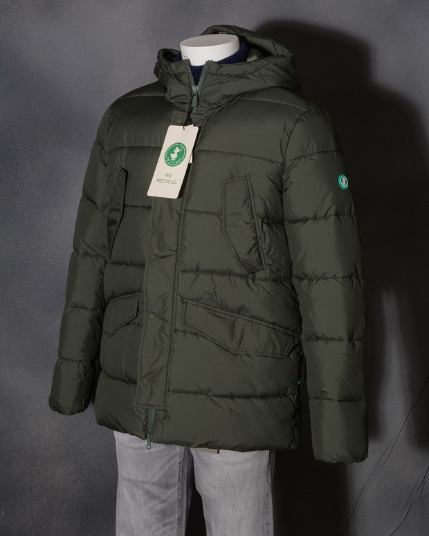 SAVE THE DUCK D3014M RECYY thyme green piumino uomo savetheduck colore verde militare (16)