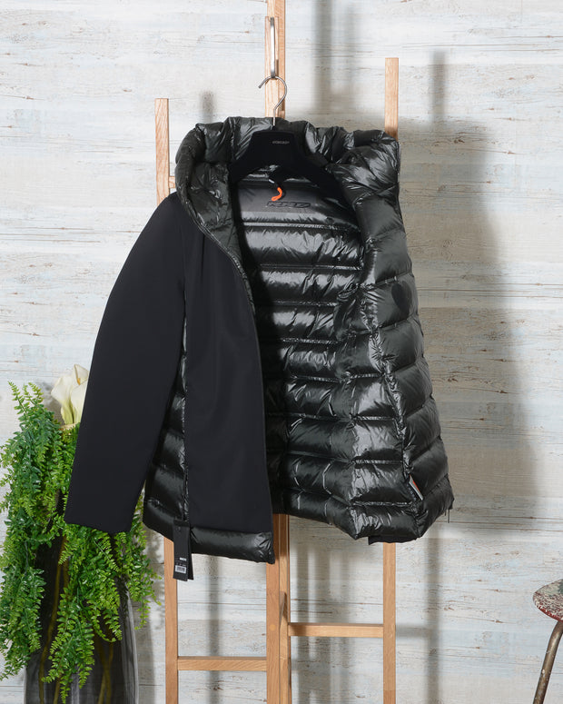 Piumino RRD donna WINTER HYBRID ZAR W22508 NERO