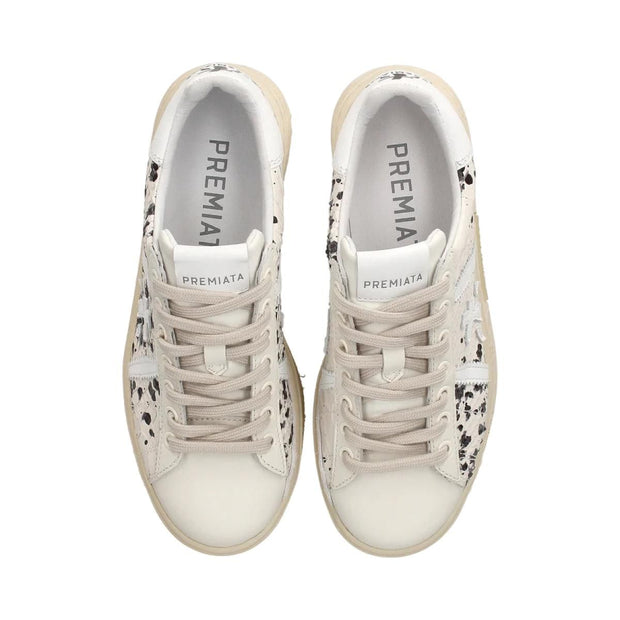 Premiata Russel-D 6504 sneakers donna in pelle bianca pitonata