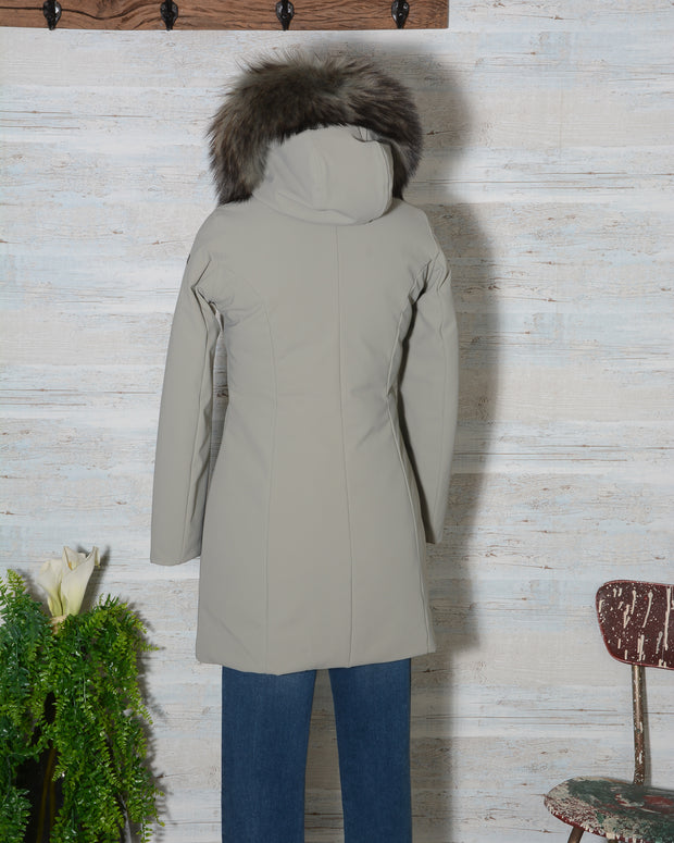 RRD PARKA DONNA WINTER LONG LADY FUR TORTORA W22501FT