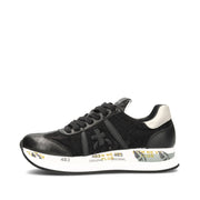 Conny 4821 Sneakers donna Premiata in tessuto e pelle nera