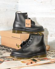 Stivale donna Dr Martens 101 6 fori Black Smooth