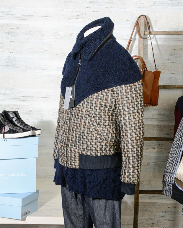 Bomber Donna in lana Due Soli La Boum DS44 (5)