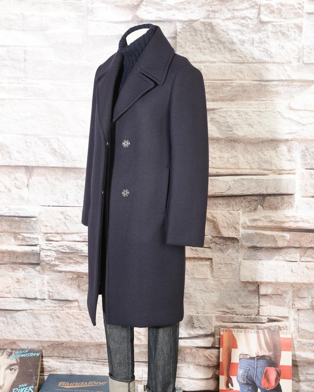 Cappotto Blu Navy in misto lana DKNY Donna Karan New York N365005A4B 414 -6
