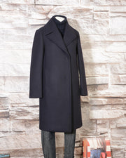 Cappotto Blu Navy in misto lana DKNY Donna Karan New York N365005A4B 414 -9