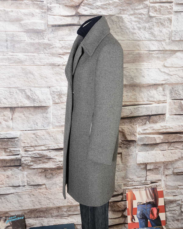 Cappotto in misto lana DKNY Donna Karan New York N365005A4B 070 FLINT -10