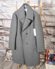 Cappotto in misto lana DKNY Donna Karan New York N365005A4B 070 FLINT -3