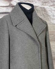 Cappotto in misto lana DKNY Donna Karan New York N365005A4B 070 FLINT -8