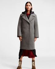 Cappotto in misto lana DKNY Donna Karan New York N365005A4B 070 FLINT