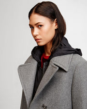 Cappotto in misto lana DKNY Donna Karan New York N365005A4B 070 FLINT -