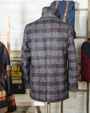 Cappotto uomo Due Soli in lana SHORT COAT SUGAR DS38 principe di galles (5)