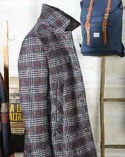 Cappotto uomo Due Soli in lana SHORT COAT SUGAR DS38 principe di galles (6)