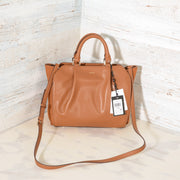 DKNY Handbags Fall 2017 Small Satchel Camel R3140100 with suede (1)