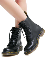 1460 Black Smooth 8 Eye Stivale donna Dr Martens