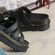 Dr Martens 25456001 BLAIRE SLIDE BLACK HYDRO LEATHER SANDAL (9 di 15)