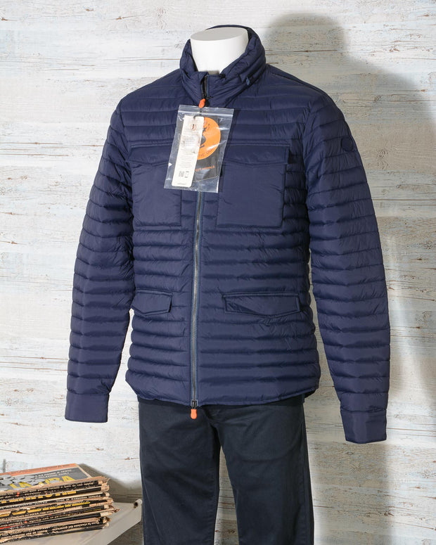 Field Jacket Uomo Save The Duck D3335M MITE8 GIUBBOTTO Navy Blue