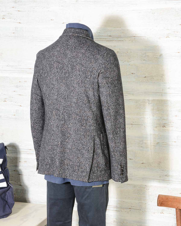 Giacca uomo Circolo 1901 CN2069 due bottoni in Felpa Cashmere BLU Tweed