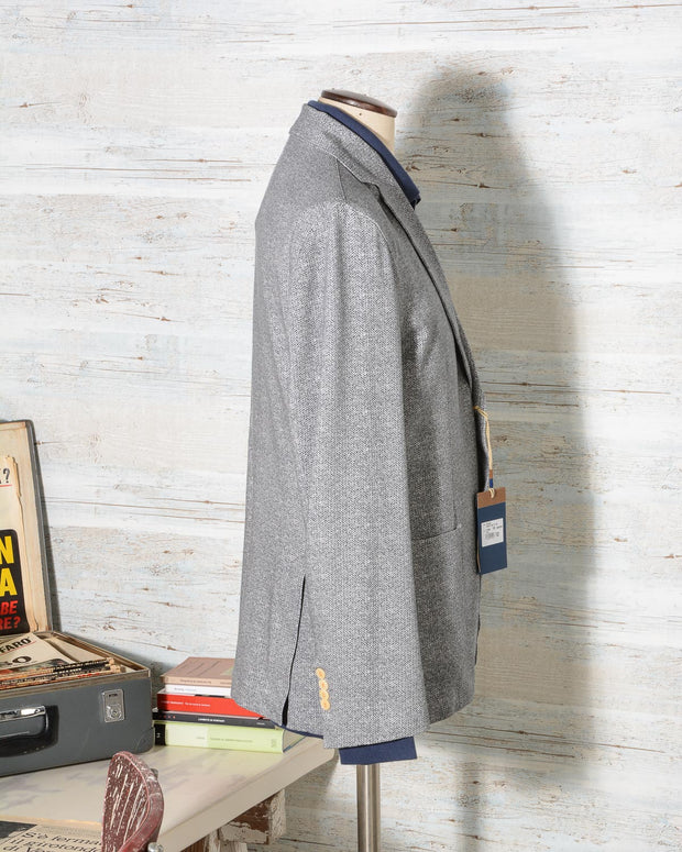 Giacca uomo Circolo 1901 colore grigio spinato in jersey di cotone CN1836 (3)
