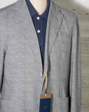 Giacca uomo Circolo 1901 colore grigio spinato in jersey di cotone CN1836 (7)
