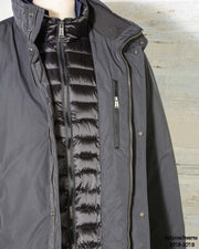 Giaccone uomo imbottito in piuma d'oca ADD ADDDown OAM417 colore nero Black (4 di 9)