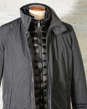 Giaccone uomo imbottito in piuma d'oca ADD ADDDown OAM417 colore nero Black (7 di 9)