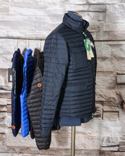 Field Jacket Uomo Save The Duck D3335M RECY6 GIUBBOTTO Blue Black