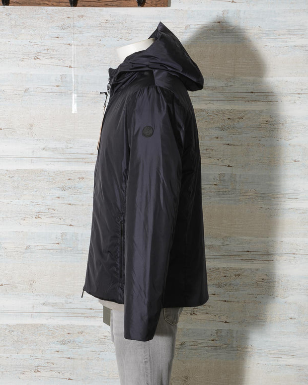 Giubbino uomo con cappuccio save the duck mezza stagione D38650M MEGA12 modello AUSTIN colore nero (12 di 14)