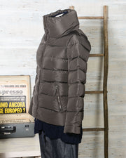 Giubbotto Piumino Donna Aspesi MAFALDA in piuma 6N84 B166 nero (3)