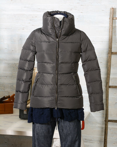Giubbotto Piumino Donna Aspesi MAFALDA in piuma 6N84 B166 nero (6)