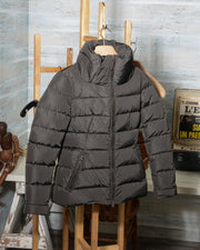Giubbotto Piumino Donna Aspesi MAFALDA in piuma 6N84 B166 nero (9)