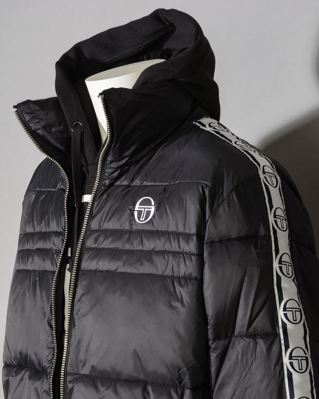 Giubbotto uomo Sergio Tacchini 38346 DAVAO JACKET colore 166 BLACK WHITE -2
