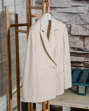 Harris Wharf London A3501PXL Women Double Breasted Blazer With Shoulder Pads Techno Viscose (2 di 14)