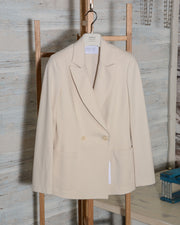 Harris Wharf London A3501PXL Women Double Breasted Blazer With Shoulder Pads Techno Viscose (4 di 14)