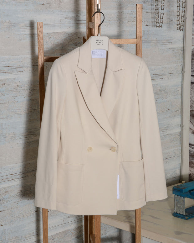 Harris Wharf London A3501PXL Women Double Breasted Blazer With Shoulder Pads Techno Viscose (4 di 14)