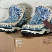MOU Boots Eskimo Trainer Denim Patchwork 15 cm versione leggera