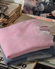 Maglia donna girocollo Hubert Gasser in cashmere e seta colore Rosa -2