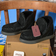 Mini Eskimo Sneaker MOU Boots BKBK Black - mix yarn black