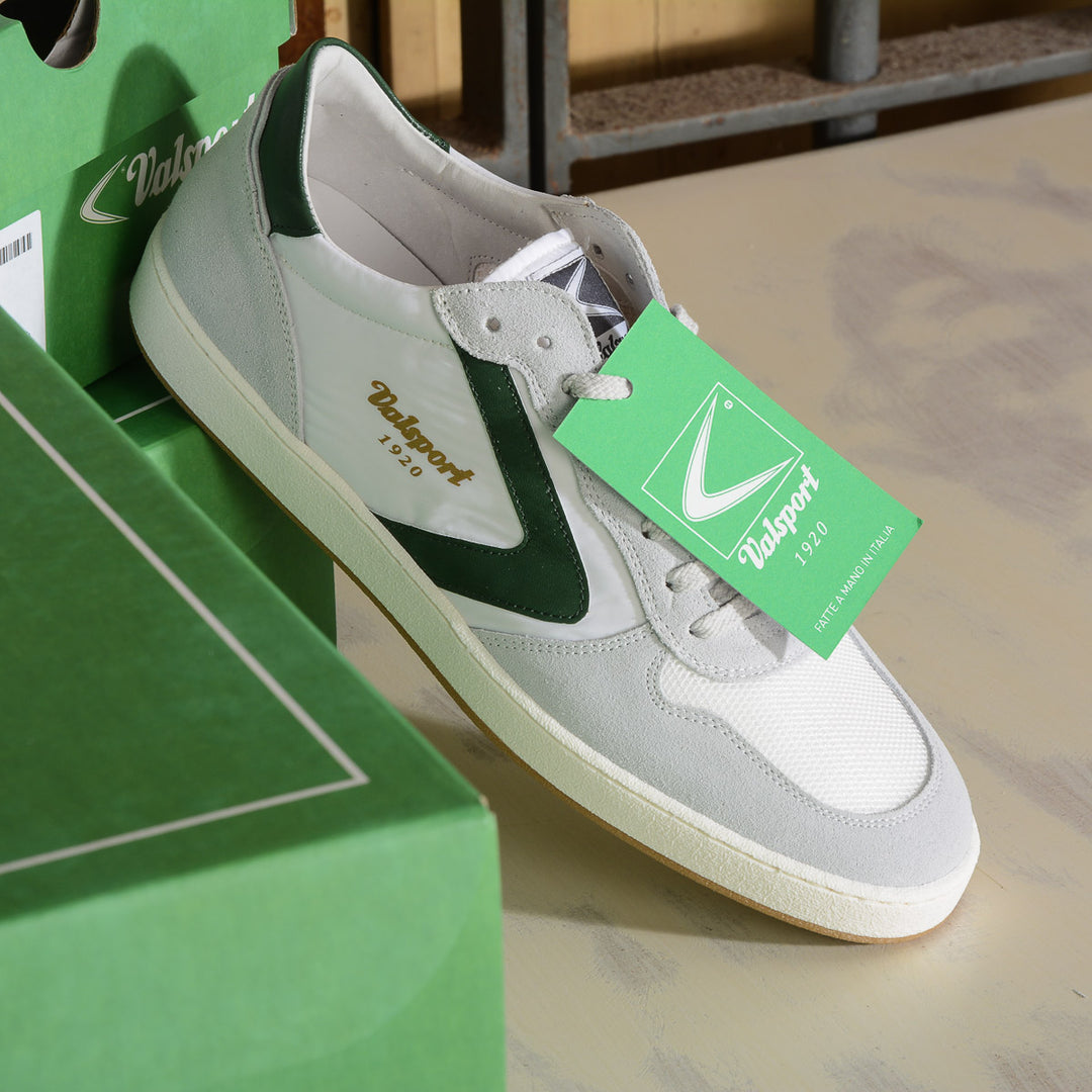 New Davis Valsport 1920 Sneakers uomo in pelle e NYLON MESH bianco ver omerostore