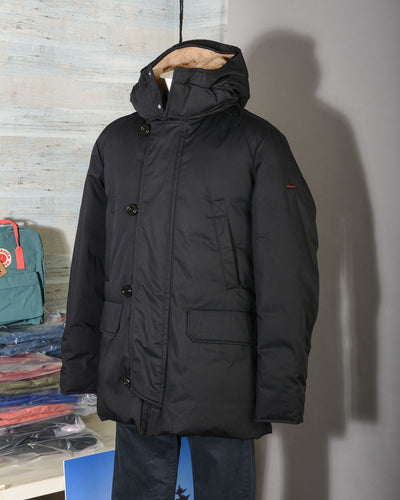 Parka uomo Holubar M186 BOULDER LI77 LAMINATED COTTON Nero BL01 Black -15