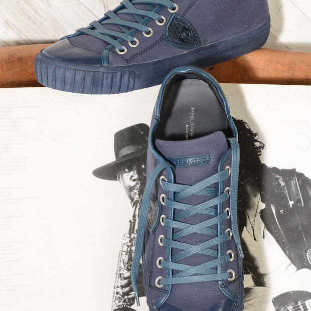 GARE CANVAS BLEU Sneaker Uomo Philippe Model GRLU CB04
