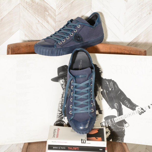 GARE CANVAS BLEU Sneaker Uomo Philippe Model GRLU CB04