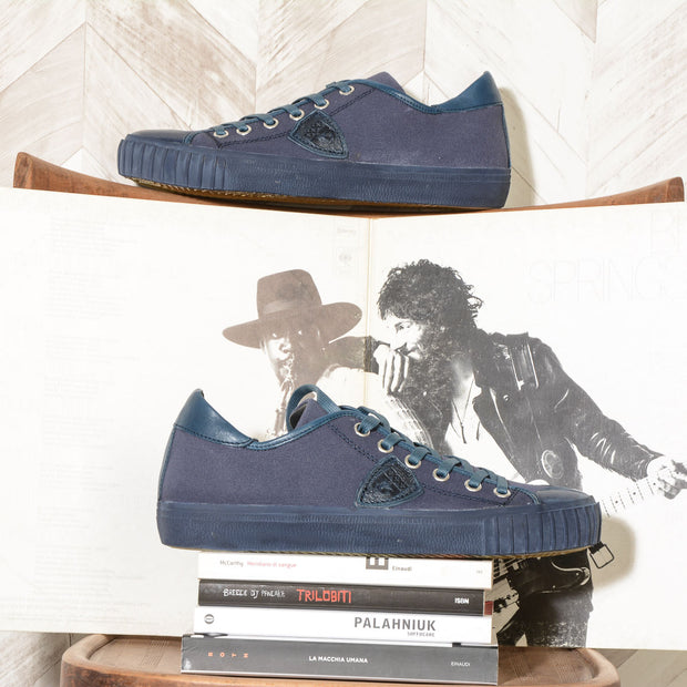 GARE CANVAS BLEU Sneaker Uomo Philippe Model GRLU CB04