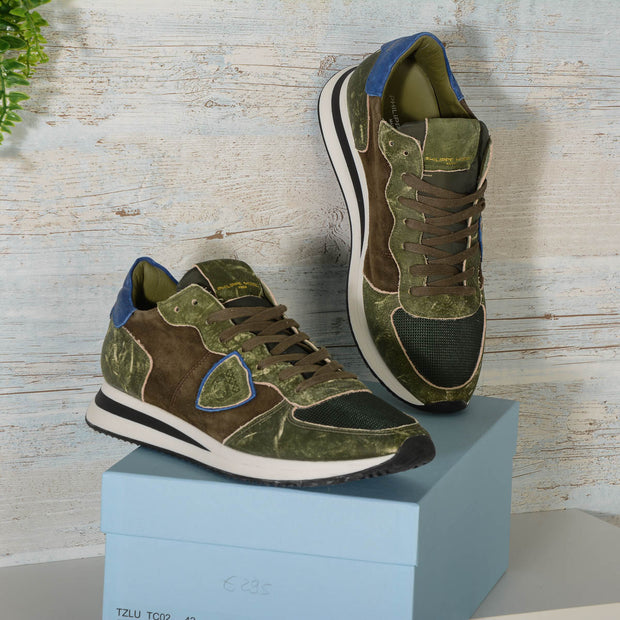 Philippe Model sneakers uomo TZLU TC02 Verde militare TRPX SCRATCHY MILITAIRE -3071