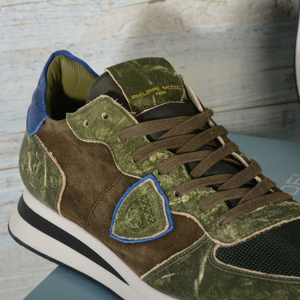 Philippe Model sneakers uomo TZLU TC02 Verde militare TRPX SCRATCHY MILITAIRE -3075