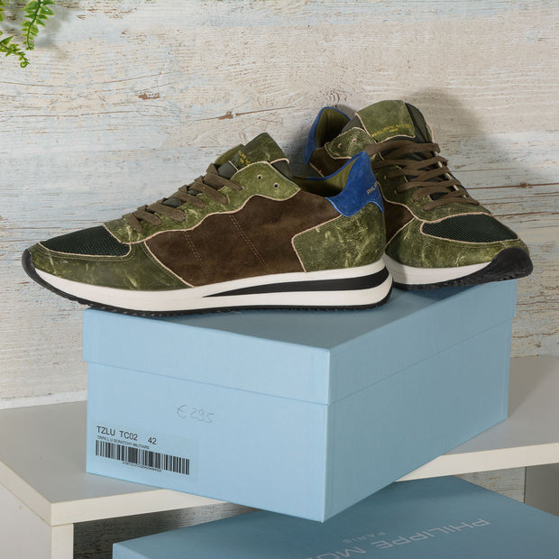 Philippe Model sneakers uomo TZLU TC02 Verde militare TRPX SCRATCHY MILITAIRE -3078