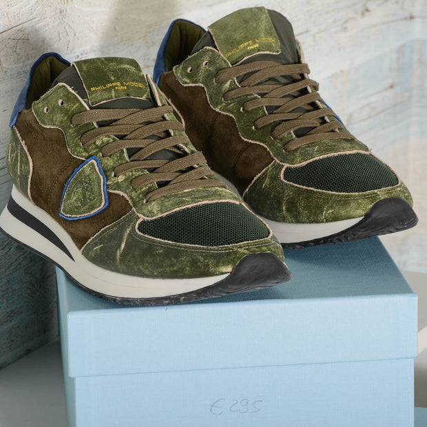 Philippe Model sneakers uomo TZLU TC02 Verde militare TRPX SCRATCHY MILITAIRE -3080