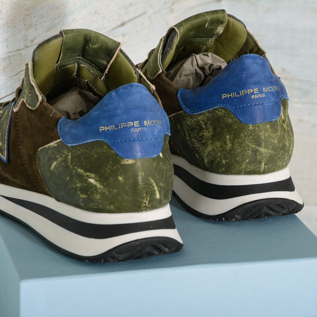 Philippe Model sneakers uomo TZLU TC02 Verde militare TRPX SCRATCHY MILITAIRE -3085