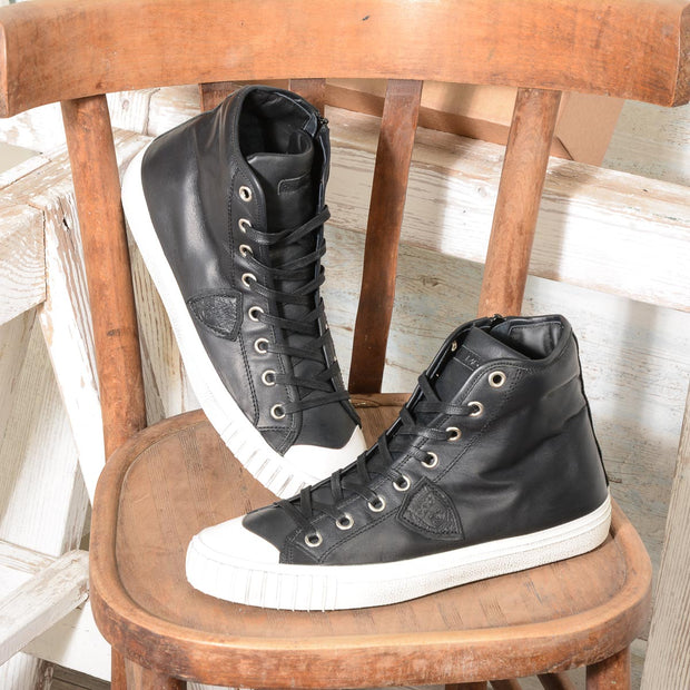 Sneaker Uomo Philippe Model Paris Gare VEAU NOIR GRHU V006