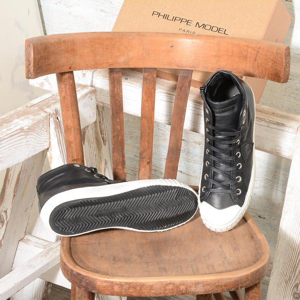 Sneaker Uomo Philippe Model Paris Gare VEAU NOIR GRHU V006